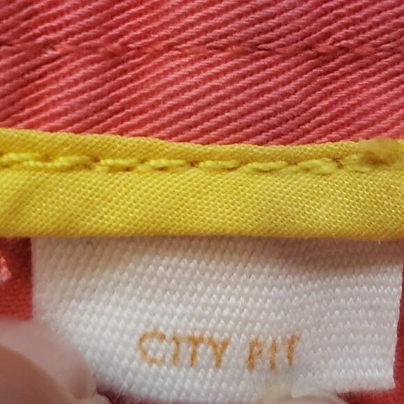 J. Crew Shorts Size 2 City Fit Peach Pineapple Allover Embroidered Classic Twill - Picture 7 of 7